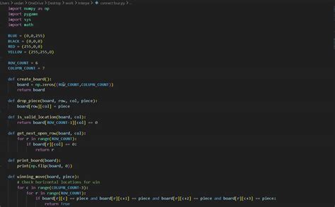 Image result for Python Connect 4 Code