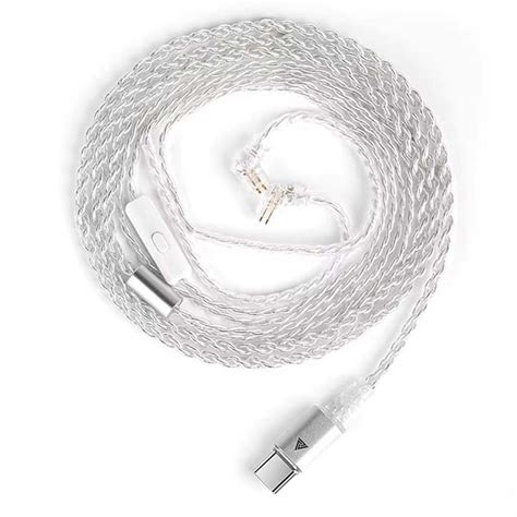 QKZ - TC100 IEM to USB Type-C Audio Cable with Inline HD Microphone ...