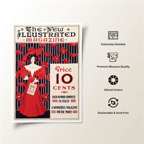 Buy The New Illustrated Magazine Art Nouveau Posters Online at Best ...