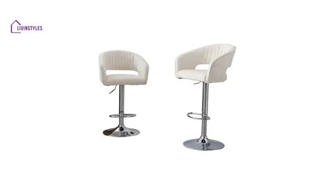 Deepak Grey Color Dee Swiel Adjustable Bar Stool – LivIn Styles