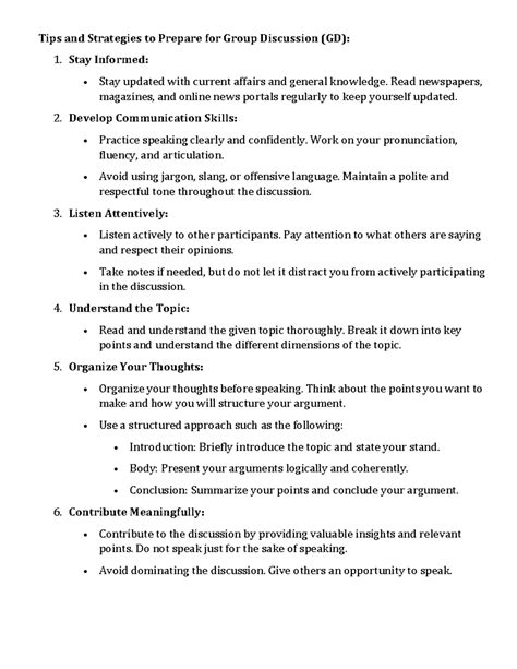 GD Helpbook - Tips and Strategies to Prepare for Group Discussion (GD ...