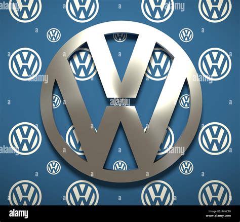 Volkswagen car emblem Stock Photo - Alamy