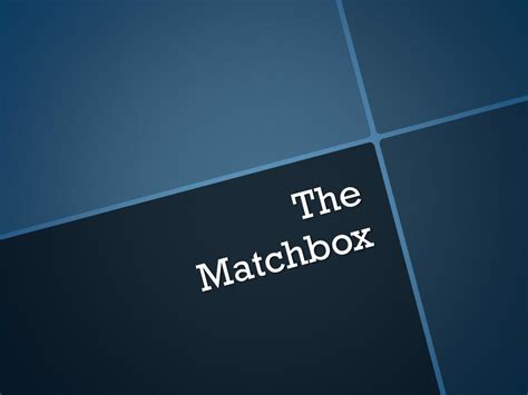Image result for Matchbox Lesson