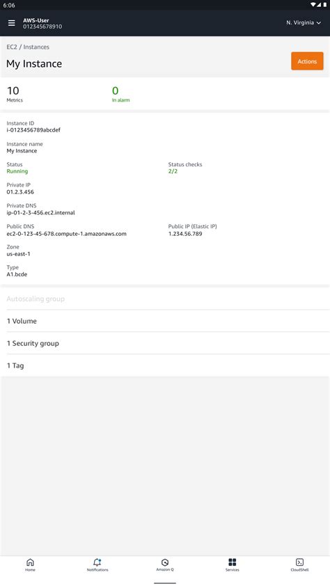AWS Console - App on Amazon Appstore