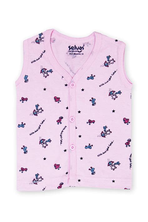New Born Top- Unisex Front Open Sleeveless - 222 – selvas-kids-wears