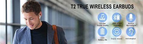 Soopii True Wireless Headphones, Bluetooth V4.2 Headphones 28H Playtime ...