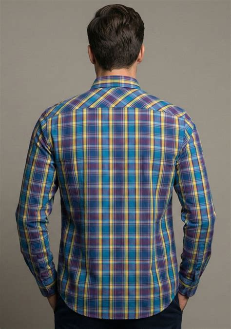 SHIRT - DARK YELLOW [ MULTI COLOUR CHECKED ] – THE VOGUE APPAREL