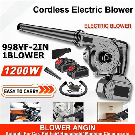 Jual [SM MEKANIK] MESIN BLOWER BATERAI 998V 2 IN 1 MENIUP / MENGHISAP ...