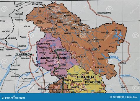 Kashmir Map Political