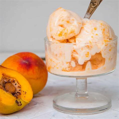 Images Of Peach Ice Cream at Gwendolyn Samuels blog