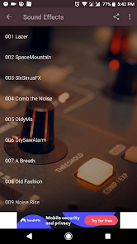 Image result for Sound Effects Android Apk