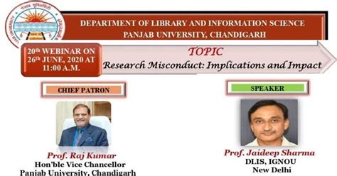 Webinar on Research Misconduct: Implication and Impact 26th June 2020 ...