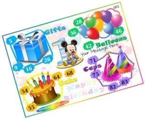 PartyStuff 1st Birthday Boy kukuba 12 - Designer Kukuba in Tambola ...