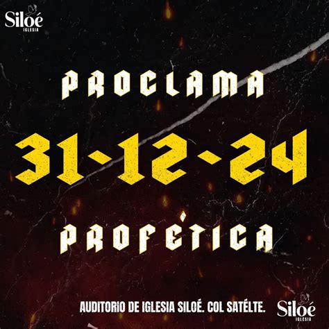 PROCLAMA PROFÉTICA 2025, Col. La pradera, 6 y 7 calle, local 109. Calle ...