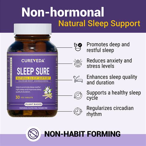 Buy Cureveda Sleep Sure - Natural Sleep Tablets with Valerian Root