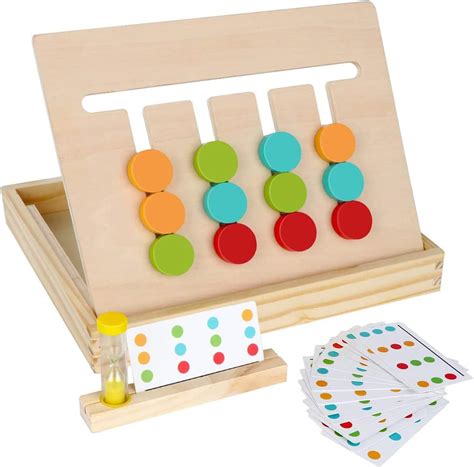 MATSON Preschool Learning Toys Slide Puzzle Color & Shape Matching ...