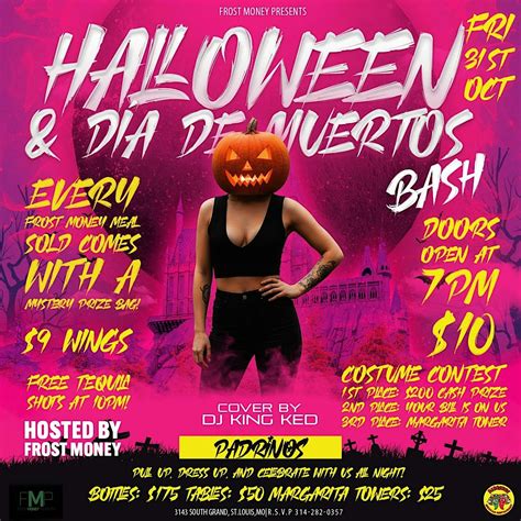 Halloween & Dia de muertos bash!, Padrinos Mexican Restaurant, St ...