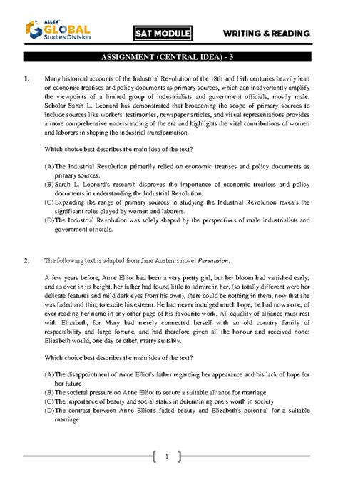 Ex 3 - Reading and Writing Module 3 - Questions 0 - ASSIGNMENT (CENTRAL ...