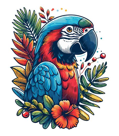 Parrot bird clipart | Premium AI-generated vector