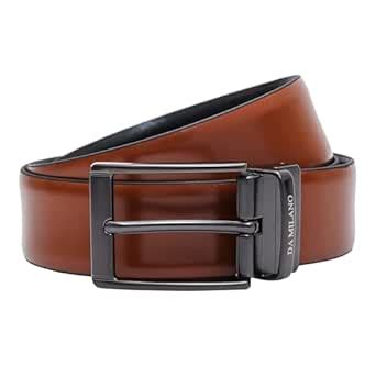 Buy Da Milano Reversible Leather Belt for Men - Brown & Black (Size- 90 ...