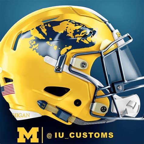 Concept Michigan Football helmets put modern twists on classic design ...