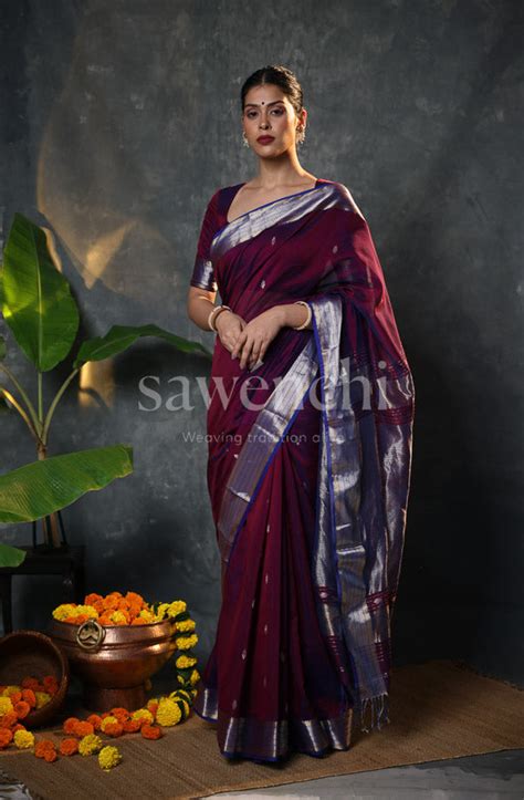 Black Plum Saree – sawenchi