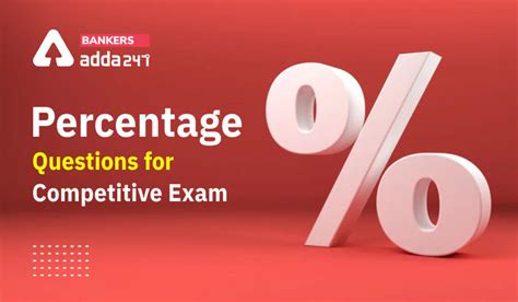 Percentage Questions For Competitive Exam