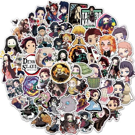 Buy D.slayer Anime Stickers Manga RANDOM Mix 10/30/50/100 Pcs Gifts for ...
