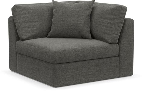 Collin Foam Comfort Corner Chair - Curious Charcoal | Value City Furniture