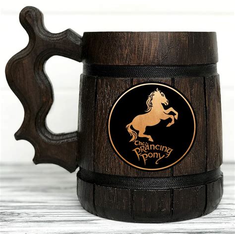 Buy Prancing Pony Mug. Lord of The Rings Gift. The Prancing Pony Wooden ...
