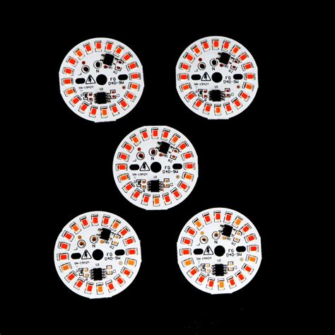 [Multiple Colors] 9-Watt 20-LEDs AC DOB Led Circular PCB for Led Bulbs