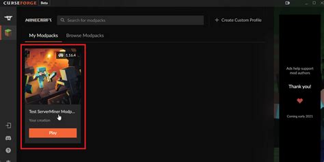 Image result for CurseForge Modpack Server