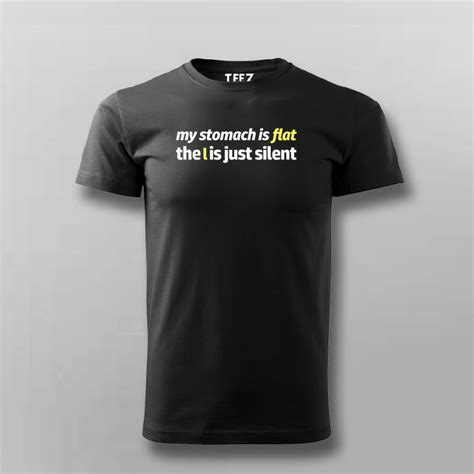 My Stomach Is Flat Funny T-shirt For Men - TEEZ.in