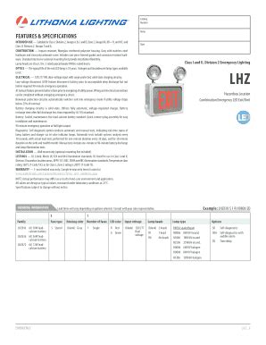 Fillable Online INTENDED USE Suitable for Class I, Division 2, Groups A ...