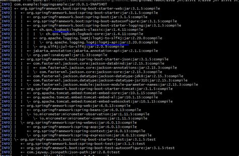 Spring Logging 的图像结果