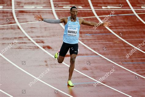 Isaac Makwala Botswana Running 200m Time Editorial Stock Photo - Stock ...