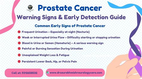 Prostate Cancer Warning Signs & Early Detection Guide - Advanced Urology Care