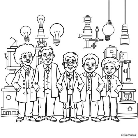 African American Inventors Coloring Pages