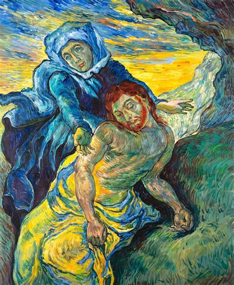 Pieta Van Gogh Oil Painting Reproduction, Hand-painted in Oil on Canvas - Etsy