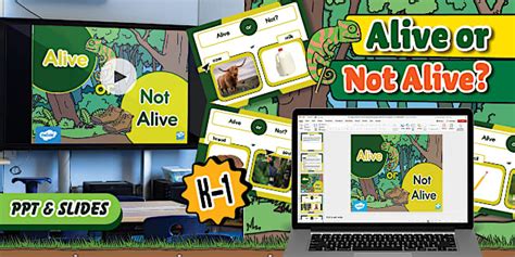 Alive or Not Alive PowerPoint & Google Slides for K-1st Grade