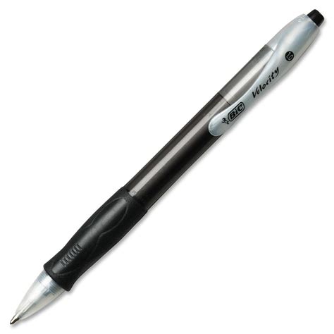 Buy BIC Velocity Retractable Ballpoint Pen, Black Ink, 1mm, Medium ...