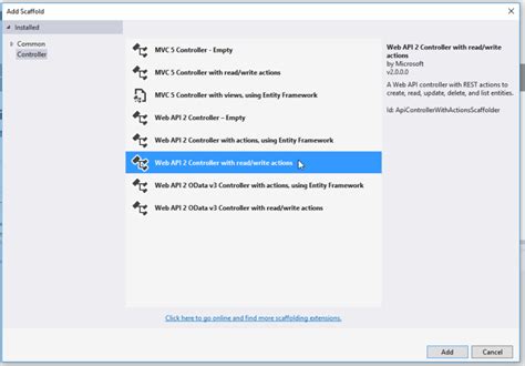 Image result for Visual Studio 2019 RESTful API