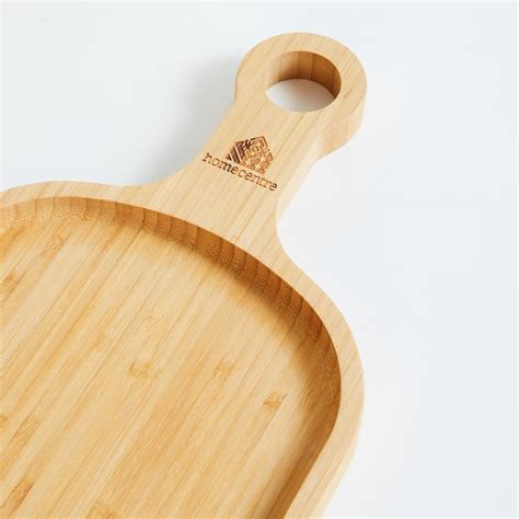 Buy Spinel Bamboo Serving Platter with Handle from Home Centre at just ...