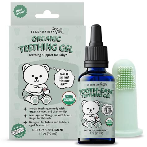 Amazon.com : Legendairy Milk Organic Teething Gel - Baby Teething ...
