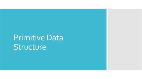 Image result for Primitive Data Structure