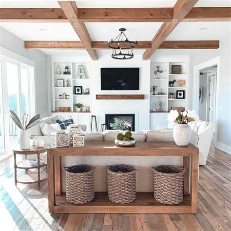 How Long Should A Console Table Be Behind Sofa | Baci Living Room