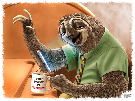 Image result for Sloth Off Zootopia