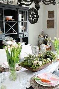Image result for Spring Dining Room Table Decor