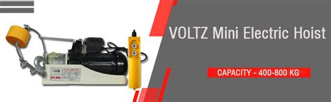 VOLTZ Mini Electric Hoist PA 800-20mtrs- Copper Winding Motor used for ...