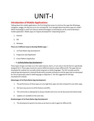 MCA JAVA COMPLETE NOTES - JAVA NOTES UNIT 1: Introduction of Java *OOP ...